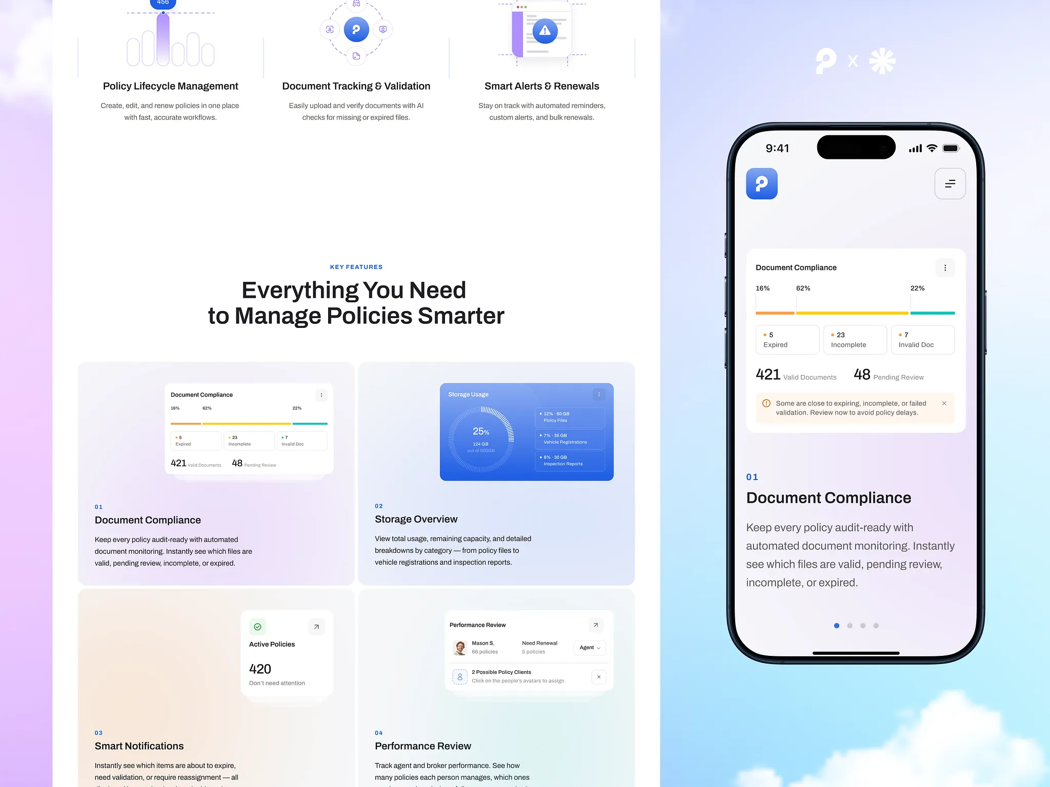 PolicyPilot Landing Page case study visual 04