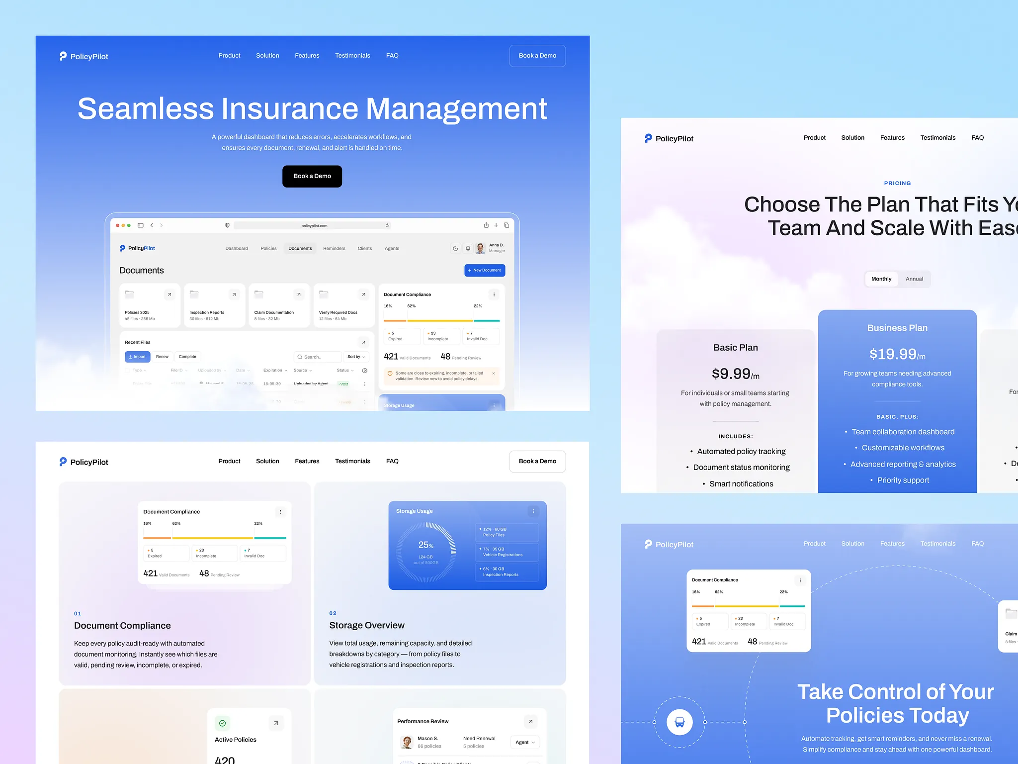 PolicyPilot Landing Page